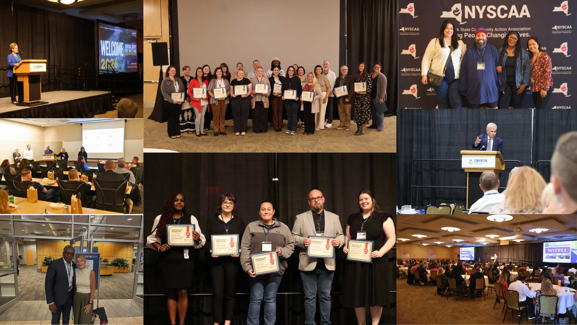 Photo collage shared in the NYSCAA conference recap