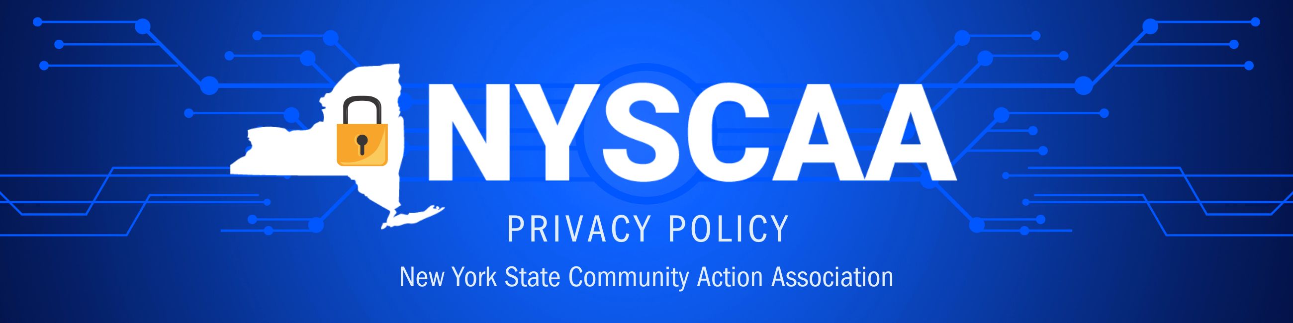 NYSCAA Privacy Policy page banner